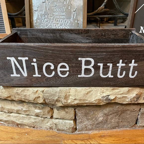 New Rustic Farmhouse Wood Bathroom Decor Toilet Paper Storage Caddy - Picture 12 of 12